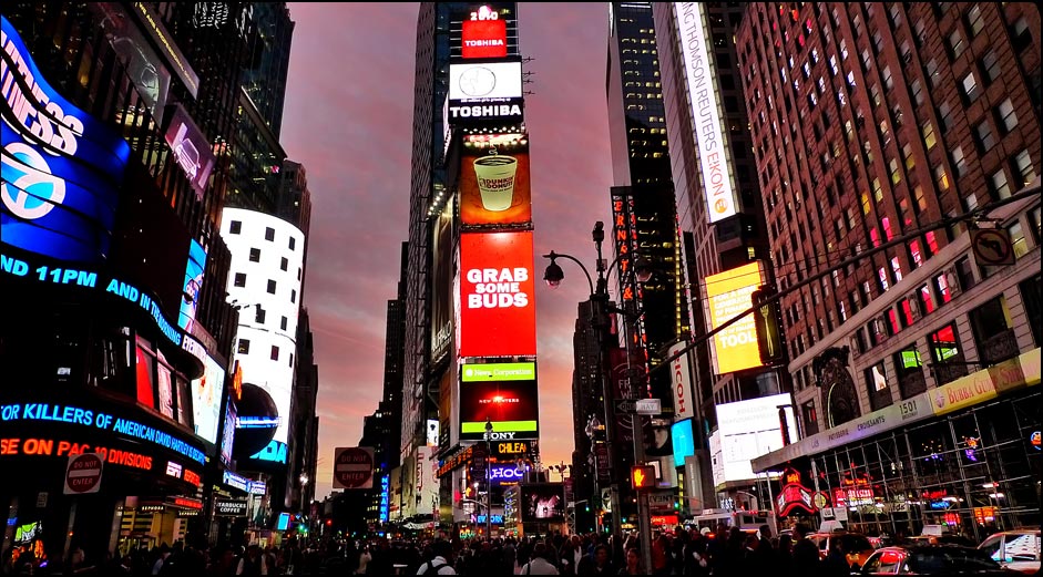 Travel and Lifestyle | Times Square | Photography and graphic design by Michael Mariano